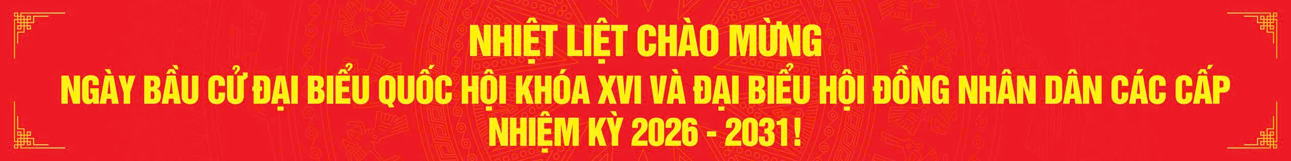 Banner chào mừng